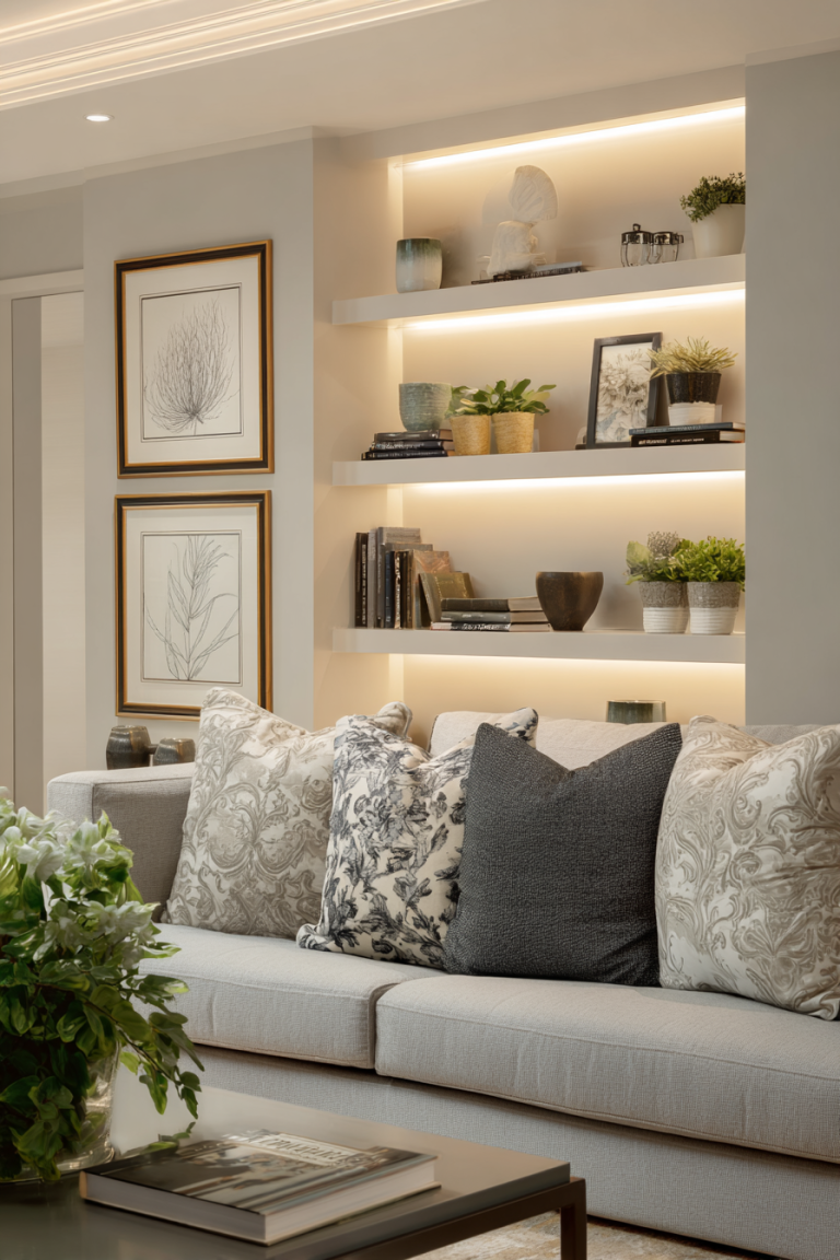 13 Creative Shelves Behind Couch Ideas to Transform Your Space