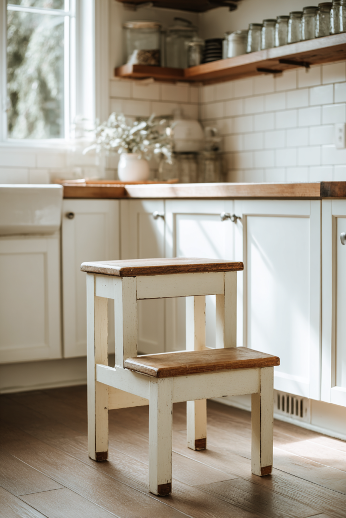 DIY vintage step stool