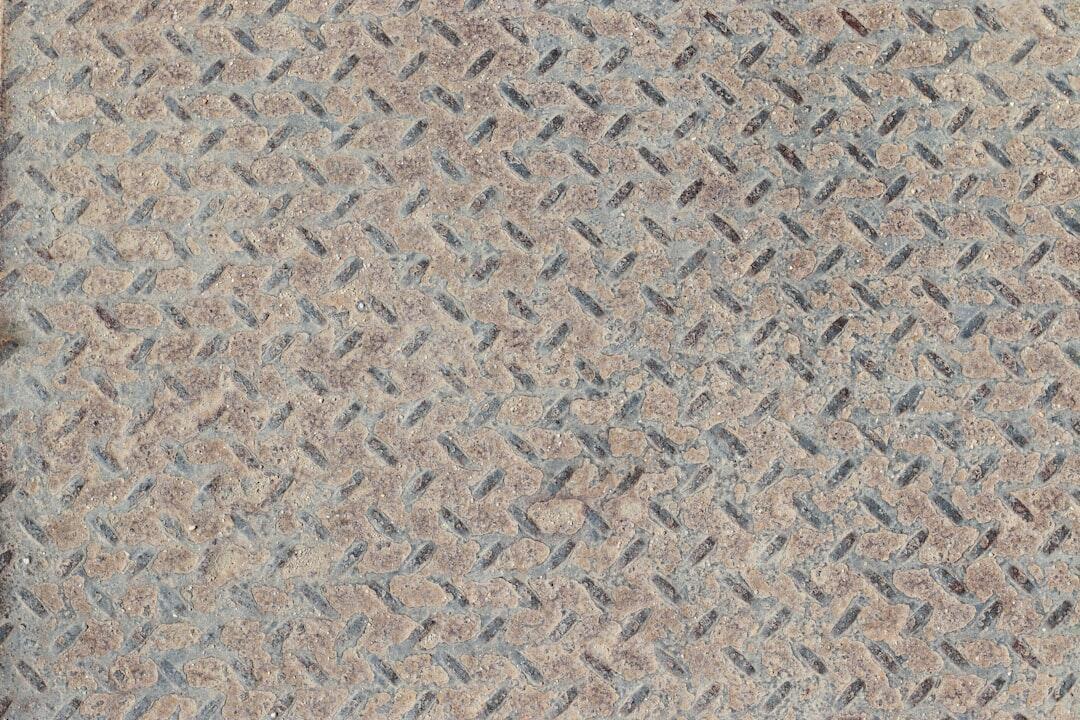 Close-up of polypropylene outdoor rug showing tight weave and texture