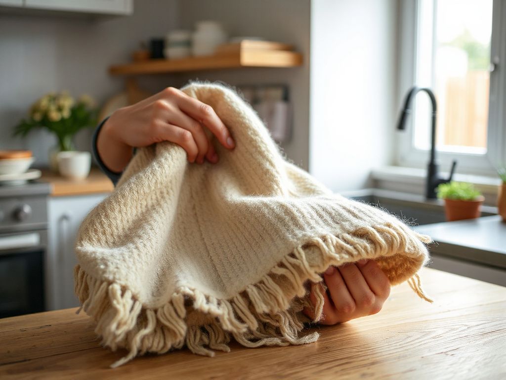 antique wool blanket - step by step