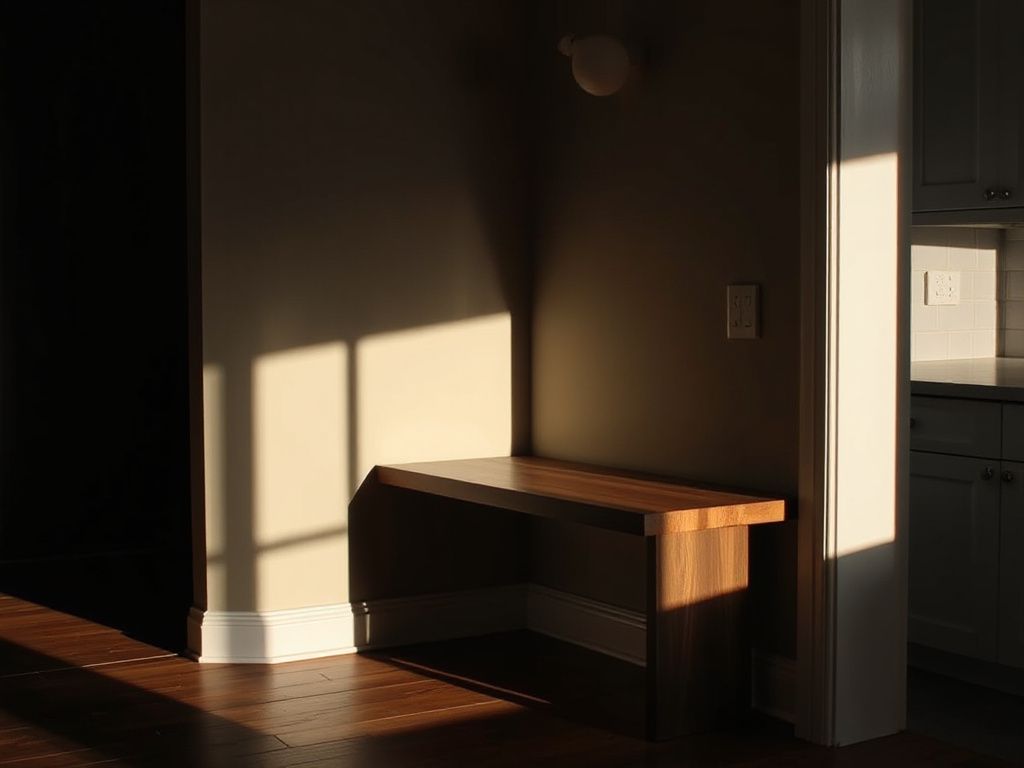 corner entryway bench - step by step