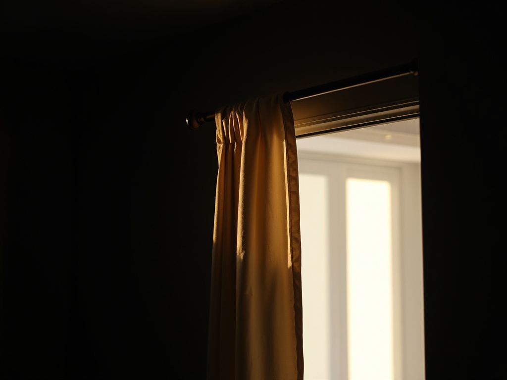 door curtain rod - step by step