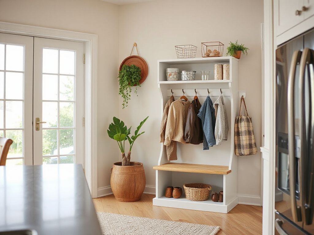 entryway mudroom storage - step by step