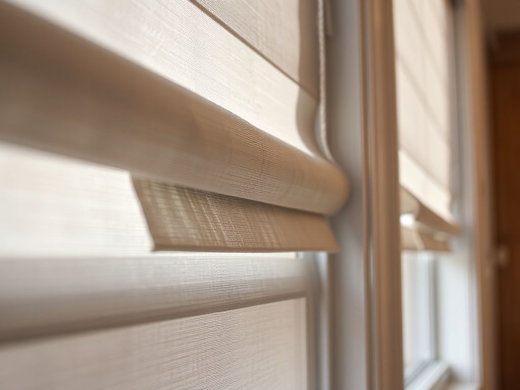 gray roman shades - step by step