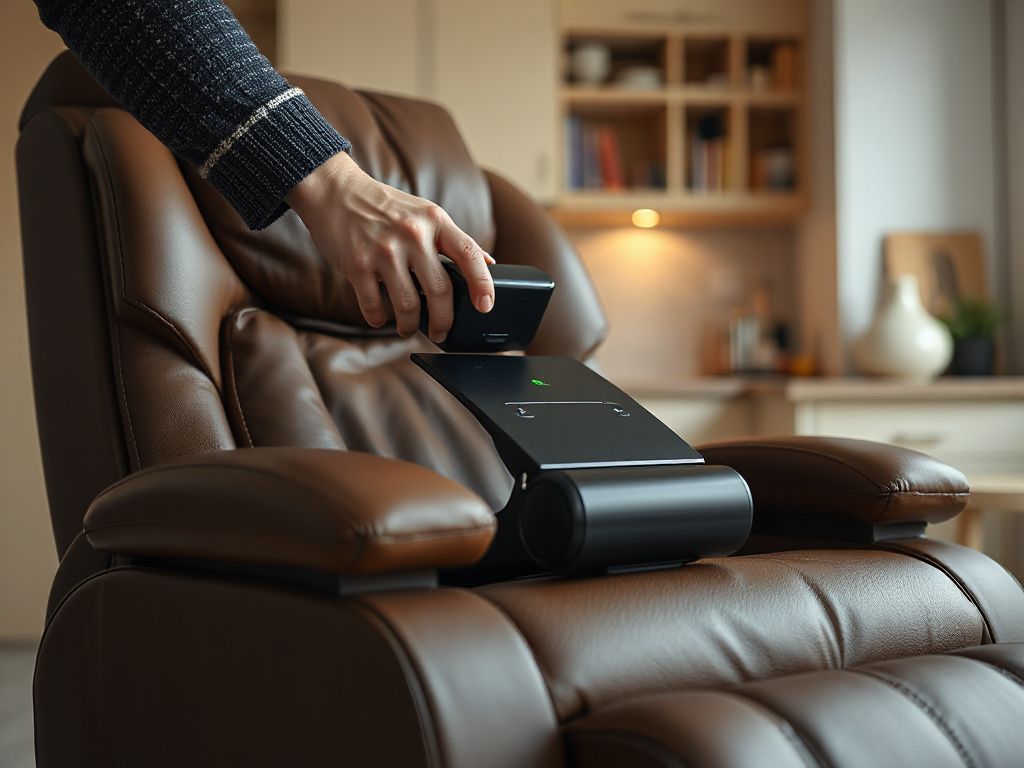 leather recliner massage chair - step by step