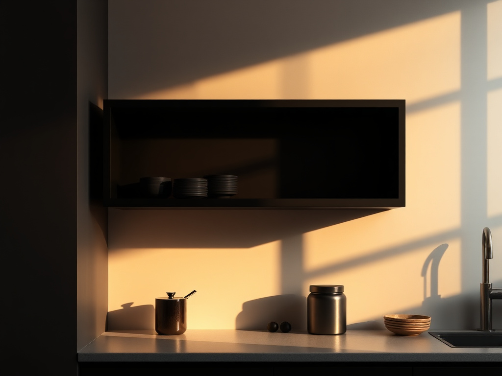 black shelf - detailed view