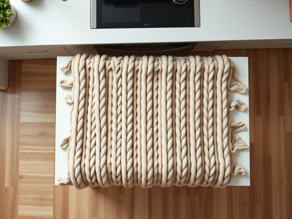 cable knit throw blanket - step by step