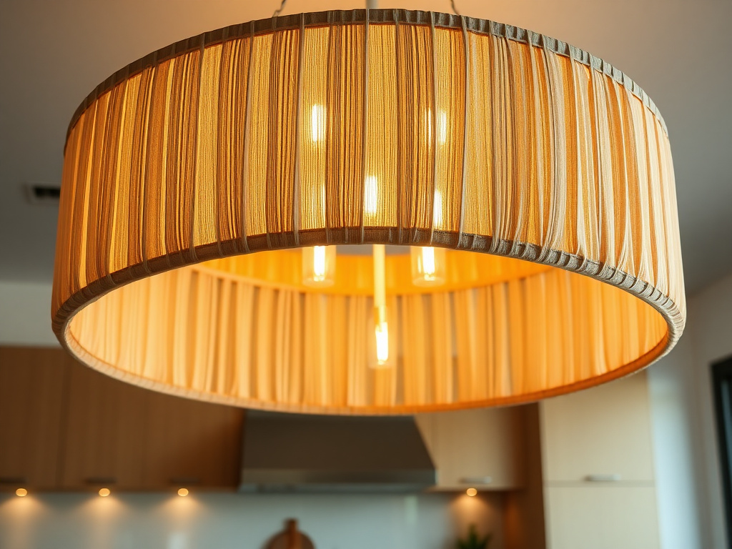 extra large drum chandelier - detailed view