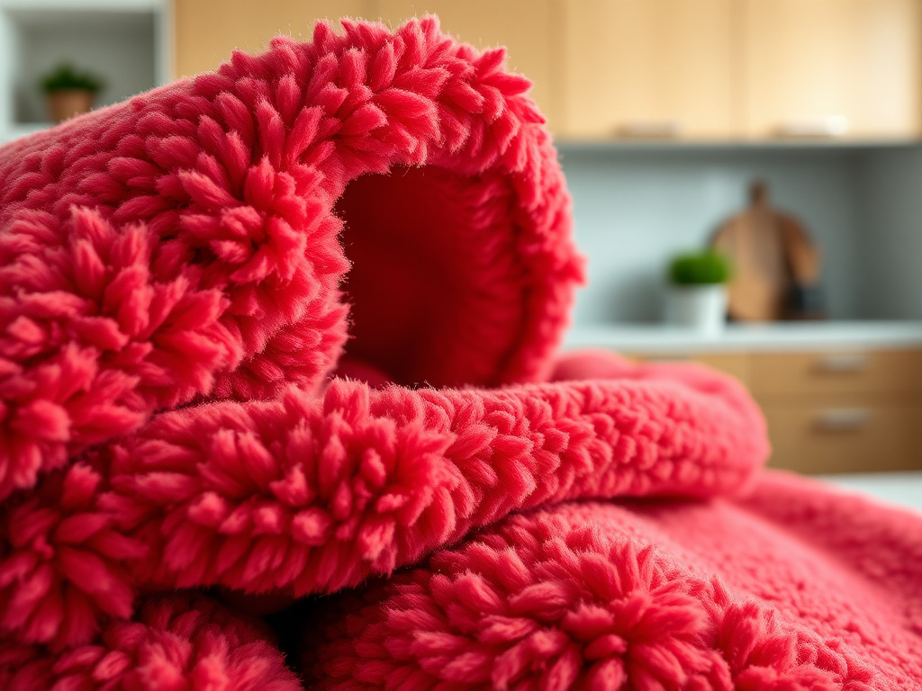 red sherpa blanket - step by step