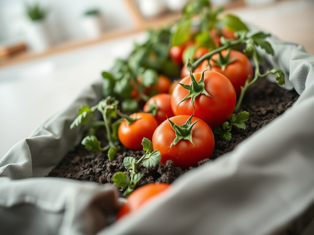 tomato garden beds - detailed view