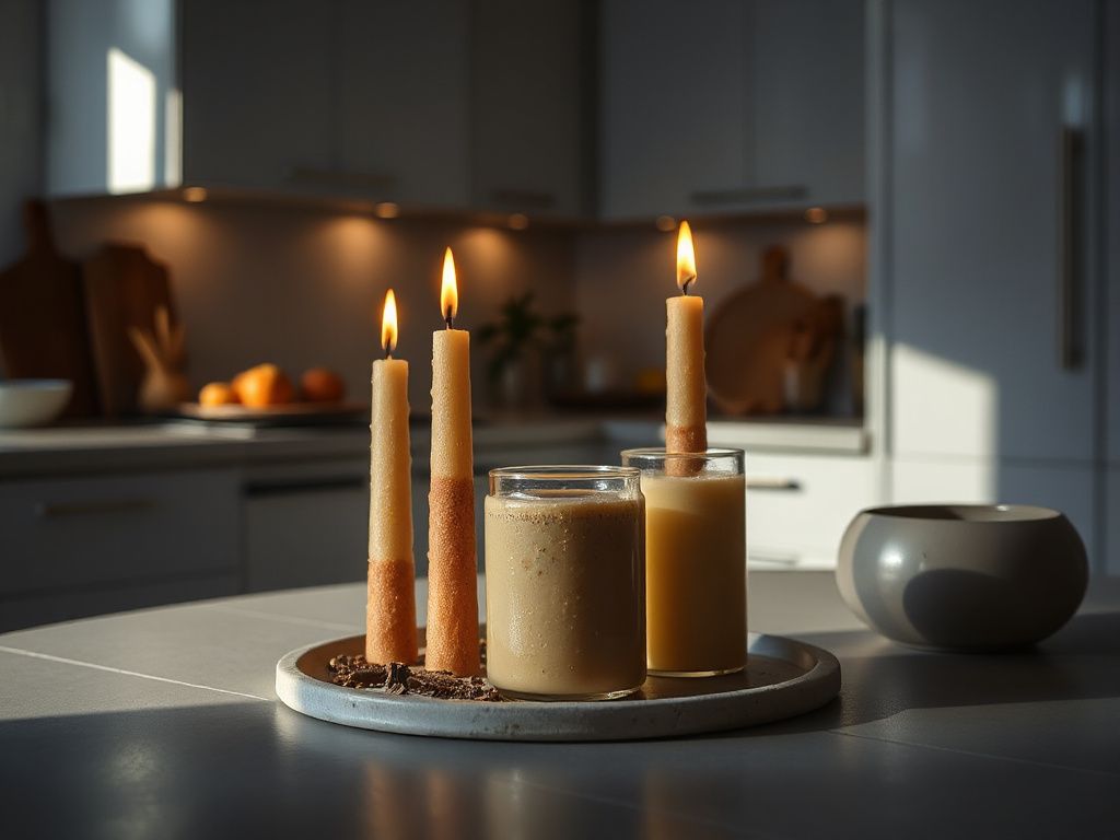 spice candles - step by step