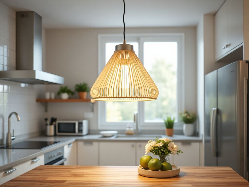 textile pendant light - step by step