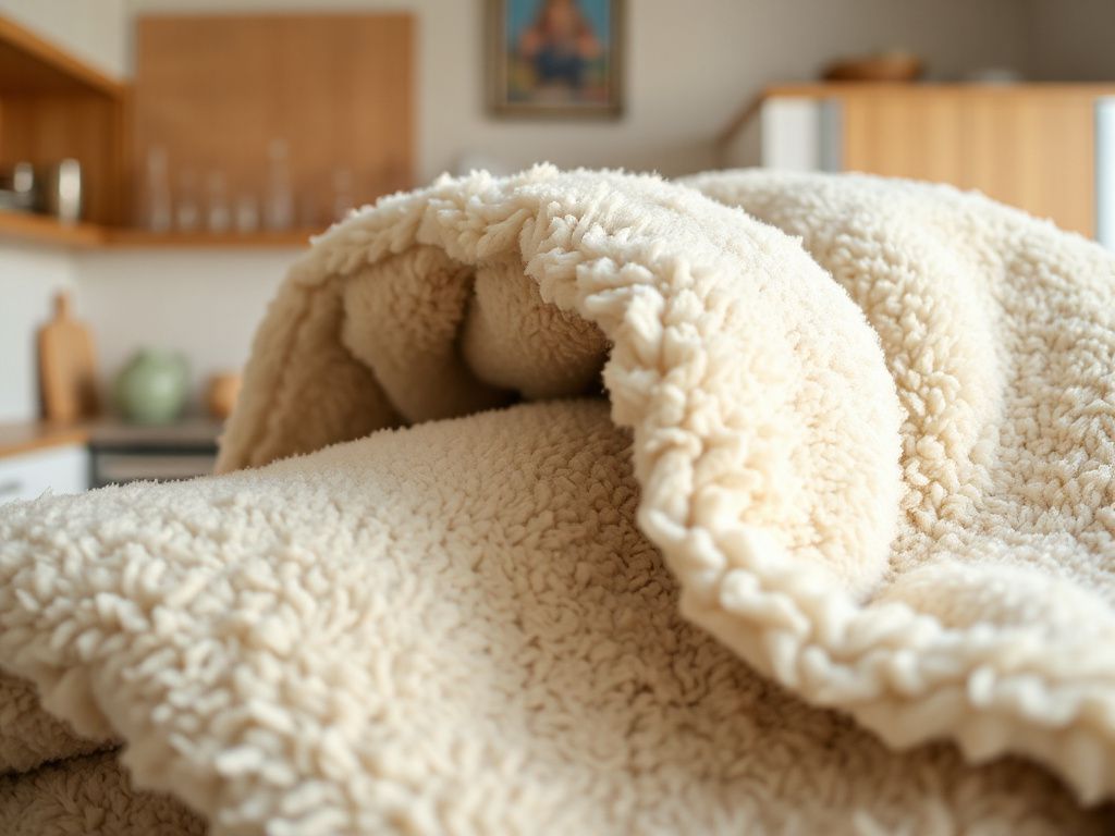 thick sherpa blanket - step by step