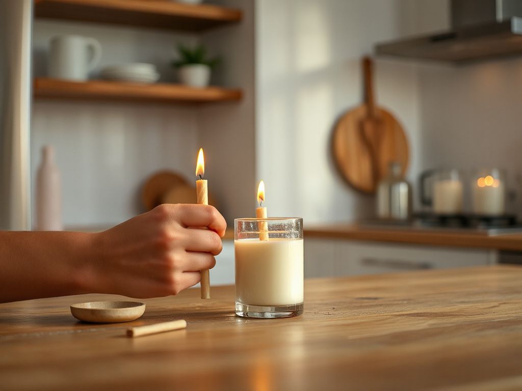 tiny taper candles - step by step