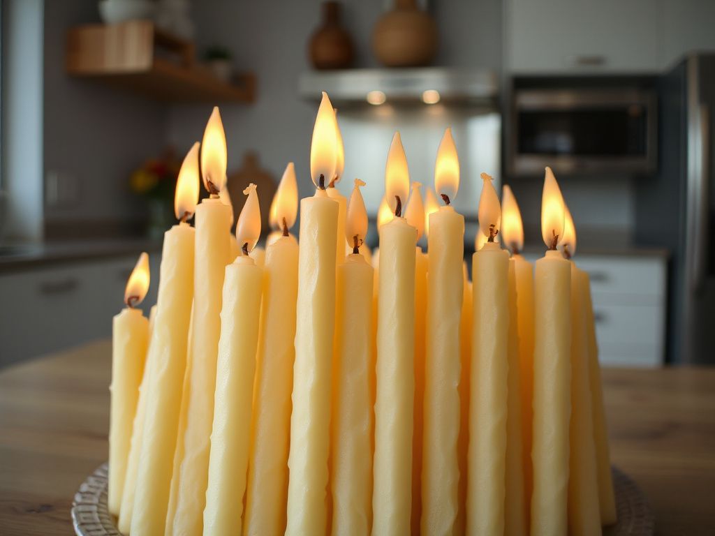 tiny taper candles - detailed view