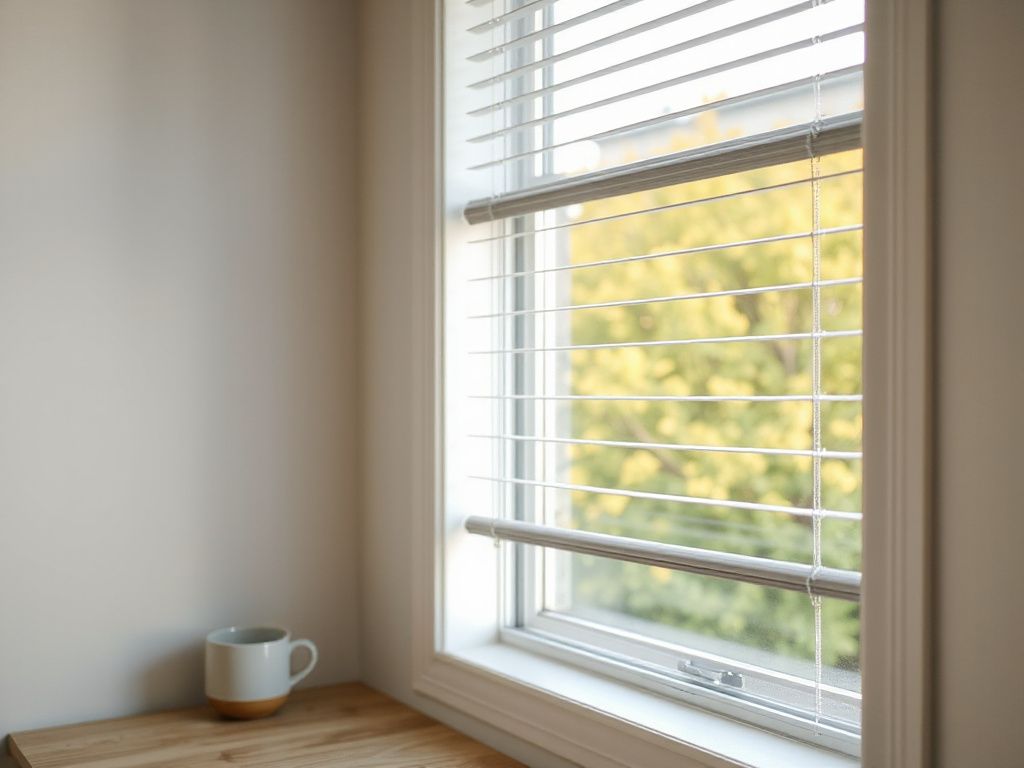 window film blinds - detailed view