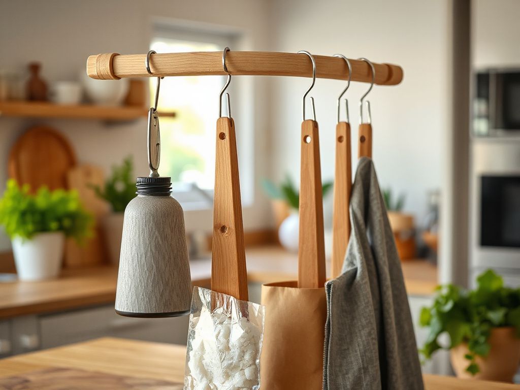 wooden pegs for hanging - detailed view